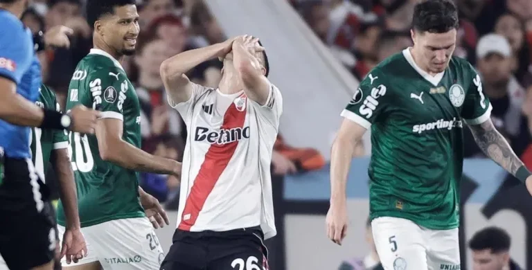 River perdió 2 a 1 con Palmeiras y la llave de la Copa Libertadores se definirá en Brasil